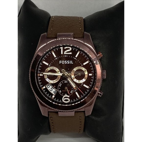 Fossil Perfect Boyfriend ES4110 Women's Brown Leat - Picture 3 of 12